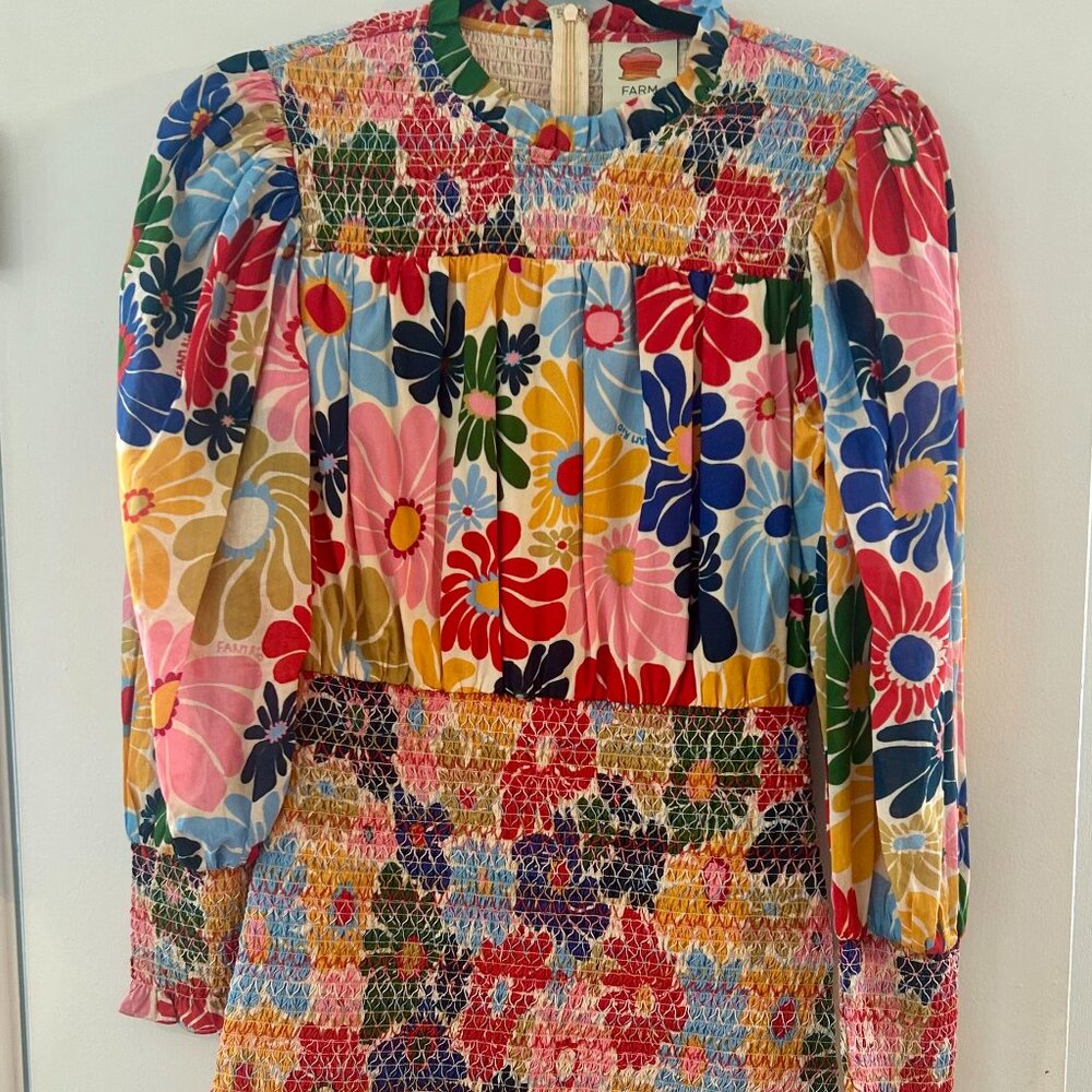 COPY - Farm Rio Smocked Floral Dress